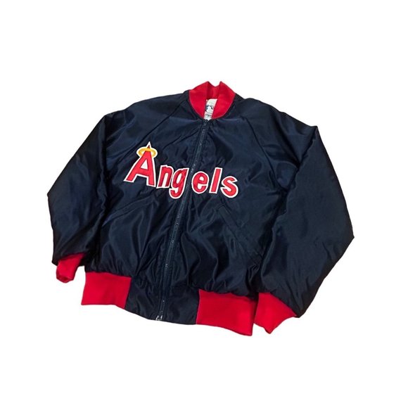 Vintage 1980's Starter California Angels MLB Satin Bomber Jacket Men's Medium - Picture 4 of 7